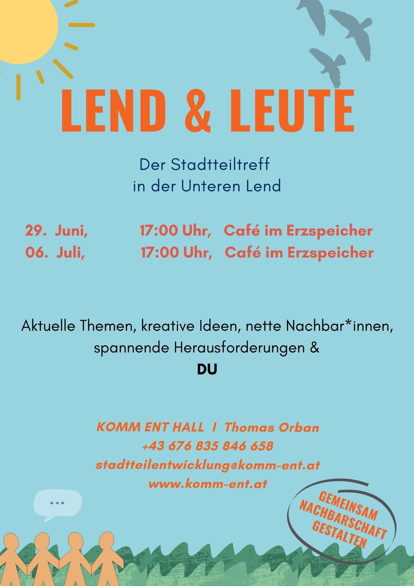 Lend und Leute Litfasäule